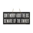 thumbnail image 1 of JennyGems Dont Worry About The Dog Beware of The Owner Sign, Funny Dog Warning Signs, Pet Owners Gifts, Dog Mom Gifts, Pet Mom, Funny Dog Signs, Funny Beware of Dog Signs, 13 x 6 Inches, 1 of 4