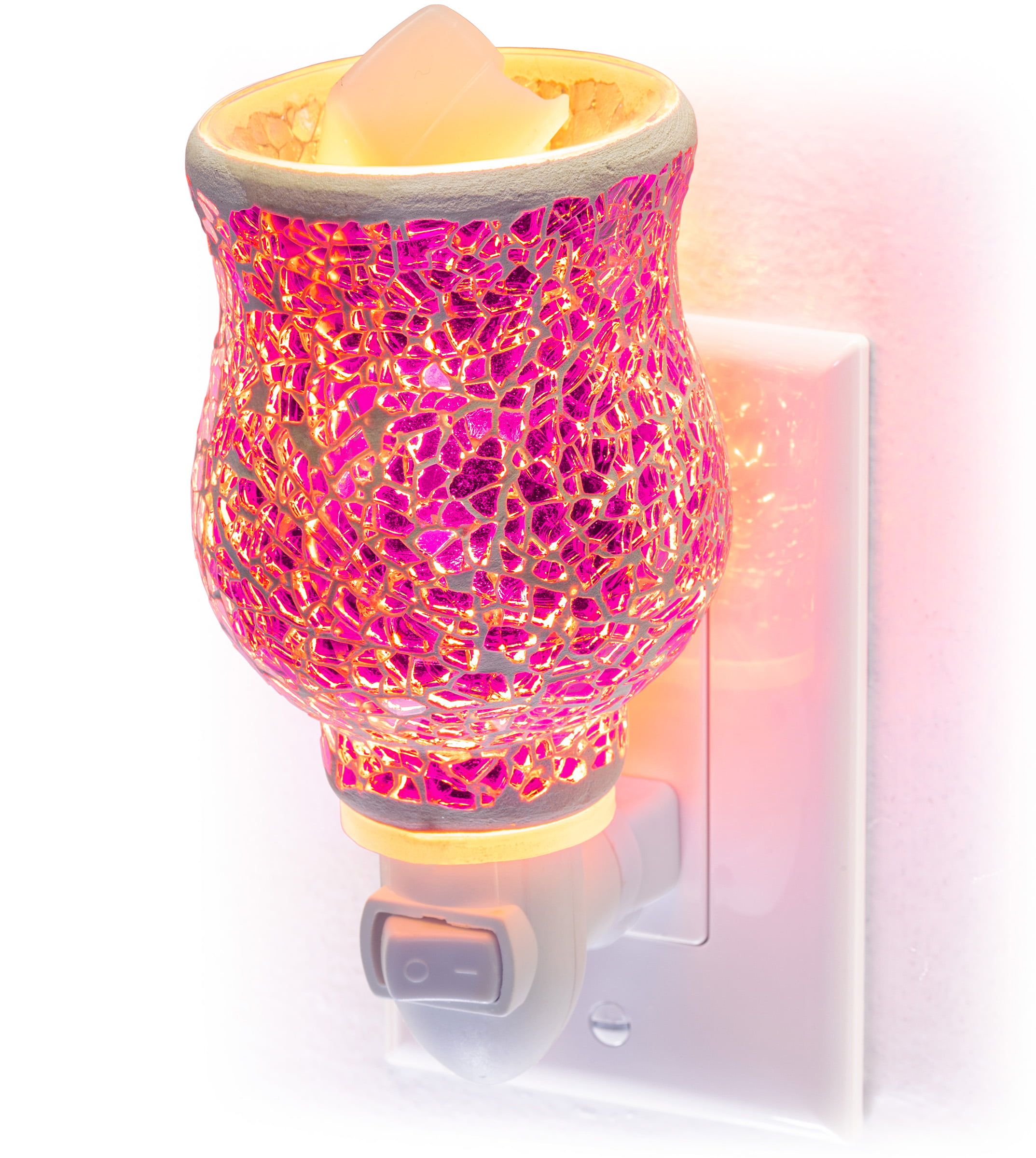 Opalescent (Iridescent Pink)Timer Outlet Wall Plug-In Wax Warmer