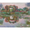thumbnail image 2 of Monet, Claude 14x12 Black Ornate Wood Framed with Double Matting Museum Art Print Titled - Flowering Arches, Giverny, 2 of 4