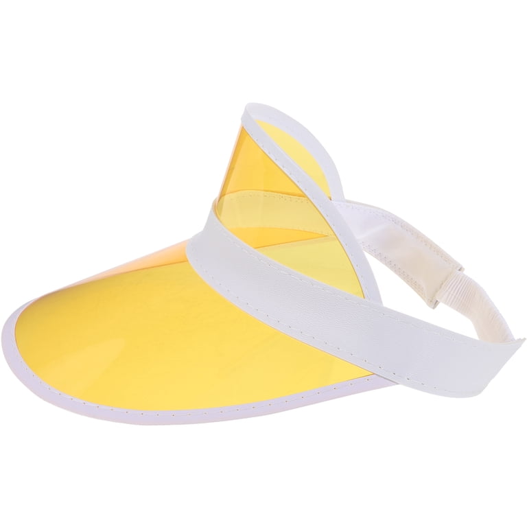 Outdoor Wide Brim Sun Hat for Women Men, Transparent Sun Visor, UV