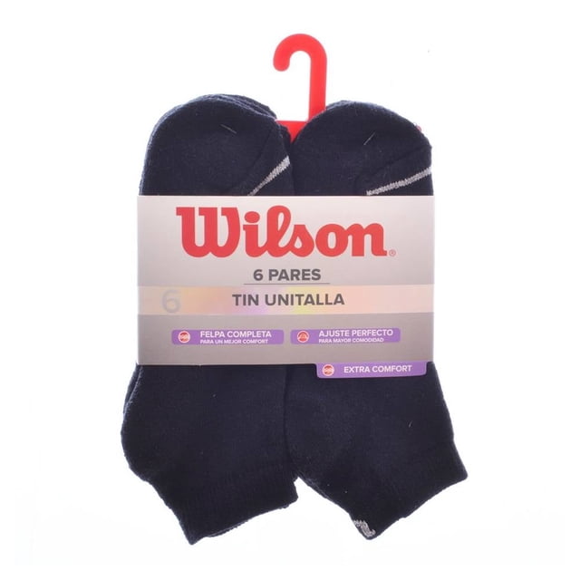 Tin Wilson para Mujer, Negro 6 Pares Unitalla de 23 a 25 cm