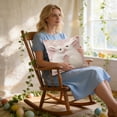 thumbnail image 6 of HuiXinOu Easter Printed Pillow Cover, Bunny Faux Embroidery Sofa Cushion, Holiday Home Decor for Spring Living Room, 6 of 6