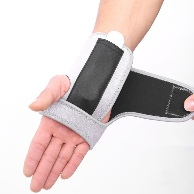 Wrist Brace - Carpal Tunnel Hand Compression Support Wrap for Men, Women, Tendinitis, Bowling, Sports Injuries Pain Relief - Removable Splint - Universal Ergonomic Fit, One Size