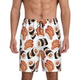 thumbnail image 2 of Picia Sushi Roll Pajama Shorts for Men, Men's Pajama Bottoms, Sleepwear,Short Pajama Pants-Large, 2 of 9