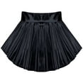 thumbnail image 4 of MSemis Girls Kids Shinny Metallic Ruffle Irregular Hem Ballet Dance Tutu Skirt, 4 of 5
