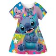 thumbnail image 1 of Disney-vestidos de princesa Elsa para niña, ropa infantil con estampado de dibujos animados, moda de verano para bebé, vestido de Elsa de Frozen 2023 1-10 años, 1 of 4