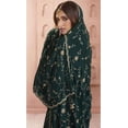 thumbnail image 4 of Mehndi Function Wear Indian Shalwar Kameez Suits Pakistani Trouser Pant Outfits ( Green, M - 40 ), 4 of 5