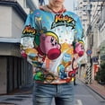 thumbnail image 7 of Kirby Hoodie 3D Print Pullover Hooded Long Sleeve Sweatshirts Tops Blouse with Pocket for Mens Womens, 7 of 7