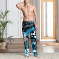 thumbnail image 6 of Lsque Football Time Print Men's Pajama Pants, Lounge Pant - Comfortable Home Wear,Elastic Waistband, Stylish Design-Large, 6 of 9