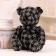 thumbnail image 2 of Oso lindo animal de peluche almohada suave oso Tweed muñeca regalo de cumpleaños para adultos niños Bedtime Toy Doll Nituyy Negro,9.84", 2 of 5