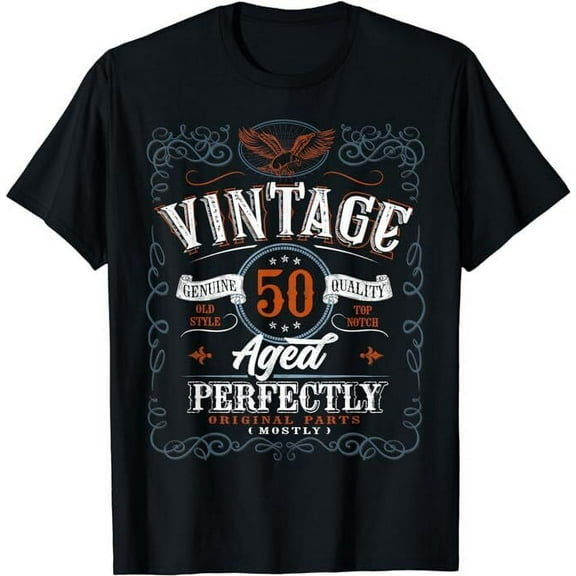 50th birthday gift idea for Vintage Aged 50 years old Dude T-Shirt Size S-5XL
