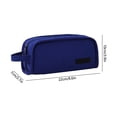 thumbnail image 3 of Funda de lápices de lona bolsa organizadora de bolígrafos de gran capacidad con cremallera para estudiantes de oficina escolar y adultos, 3 of 7