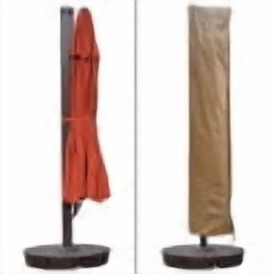 Island Umbrella Victoria 13-ft Octagonal Cantilever Patio Umbrella with Valance in Terra Cotta Sunbrella® Fabric
