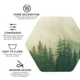 thumbnail image 4 of Disketp Fog Forest Funny Coasters,4 Pcs Leather Coasters With Holder, Perfect Housewarming Hostess Gifts,Protect Furniture From Water Marks Scratch, 4 of 9