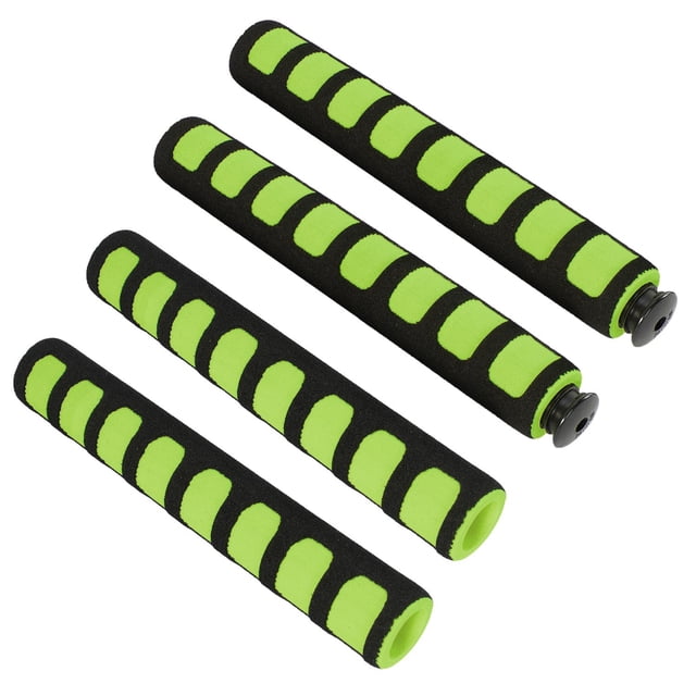 Juego De Protectores Para Manubrio Verde Con Negro (4pz)
