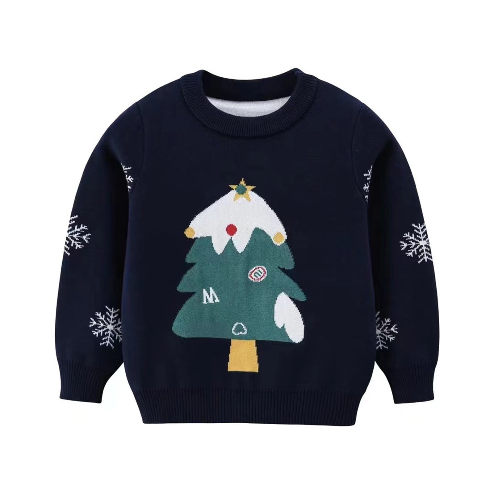 Posijego Pull de Noël Laid pour Garçons et Filles, Col Rond