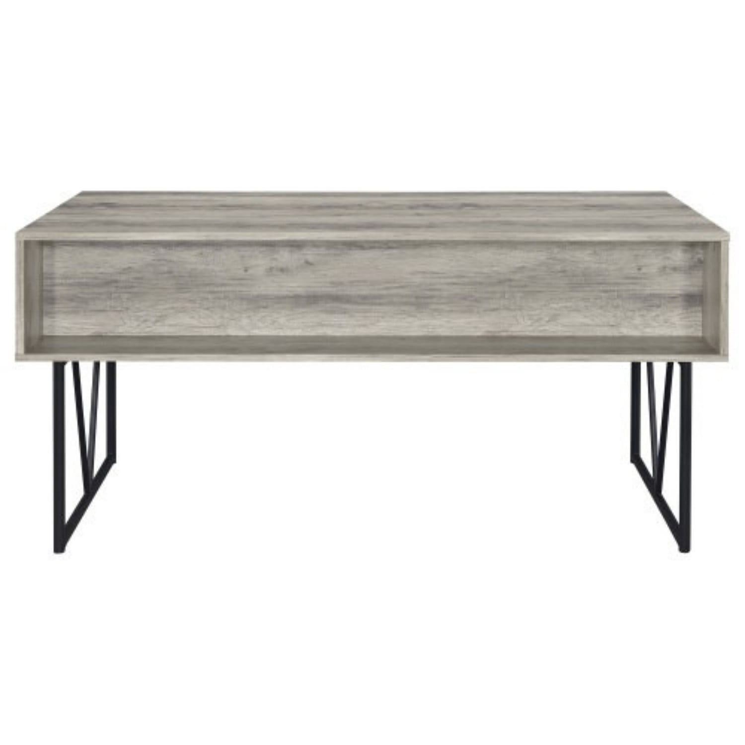 Rustic Industrial Writing Desk with 4 Drawers, 63 Inch Home Office Computer Desk with Metal Legs for Study Bedroom Workspace, Driftwood
