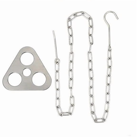 Camping Tripod Board - Turn Branches into Campfire Tripod, Stainless Steel Campfire Support Plate with Adjustable Chain for Hanging Cookware - Perfect Camping Accessories for Outdoor Cooking