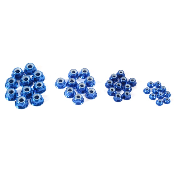 10 Tuercas Autoblocantes De Inserción De Nailon M5, Juego De Tuercas Hexagonales De aleación De Aluminio Para Hardware, Vehículos, Aplicaciones Domésticas O Exteriores
