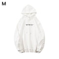 thumbnail image 1 of Sudadera con capucha Sudadera con capucha unisex de algodón Sudadera con capucha cálida informal, M, Blanco Vogacara AP000785-03, 1 of 7