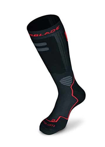 Rollerblade High Performance Men's Socks, Inline Skating, Multi Sport,  Black and Red, Medium