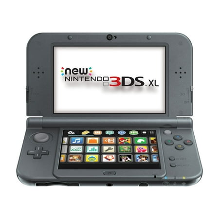 Restored Nintendo New 3DS XL Black Video Game Console with SD Card Stylus and Charger (Refurbished)