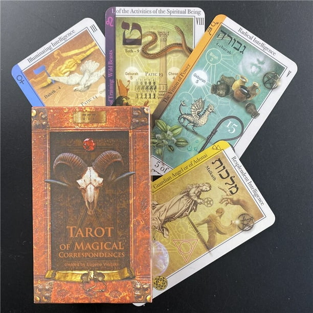 Cartas de oráculo del Tarot de Tanis lenormandy para el destino, juego de mesa de adivinación, baraja con guía en PDF Fivean unisex