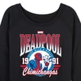 thumbnail image 3 of Marvel Deadpool - Athletic - Women's French Terry Pullover Long Sleeve Shirt, 3 of 5