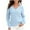 Women Light Blue Sweater, variant on Tuphregyow Women's Slouchy Long Sleeve Crochet Sweaters Leisure Baggy Cute Sweater Tops Trendy Solid Comfy Relaxed Fashion V Neck Pullover Black M