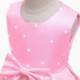 thumbnail image 4 of Girls Party Dress Princess Formal Costumes Toddlers Polka Dot Skirt Vintage Bow Dress, 4 of 6