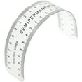 thumbnail image 1 of FRCOLOR 1 Pce Règle Courbée pour Broderie de Sourcils Positionnement Permanent en Plastique, 1 of 5