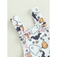thumbnail image 5 of Wassery Baby Girls Halloween Romper Pants Sleeveless Flower Pumpkin Print Long Jumpsuit Toddle Summer Bell-Bottoms Pants 6M-4T, 5 of 8