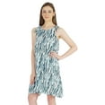 thumbnail image 4 of Moomaya Summer Beach Wear Short Dress For Womens Printed Sleeveless Tie-Up Midi Dress, 4 of 7
