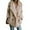 Khaki, variant on CPOKRTWSO Women's Jackets Casual Lapel Shearling Coats Warm Oversized Outwear