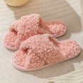 thumbnail image 4 of Ficarrico Zapatillas de casa de algodón lavables para mujer, para dormir en casa, zapatos de dormitorio interior, 4 of 5
