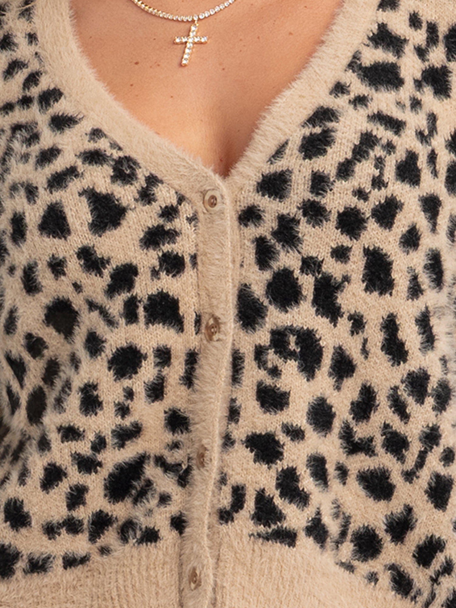 Jessica Simpson Women's Dionne Eyelash Cardigan Sweater, Midweight, Sizes XS-XL
