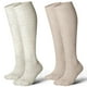 thumbnail image 1 of Calcetines de compresión LEVSOX de algodón de 20 a 30 mm Hg hasta la rodilla, 2 pares, 1 of 7