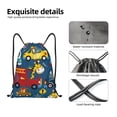 thumbnail image 4 of Fotbe Vehicles Cartoon with Funny Drivers Pattern Drawstring Backpack, Gym Bag, Lightweight Backpack, Water-Resistant Bag Travel Sports Backpack, Fitness Bag, Yoga Bag-Medium, 4 of 6