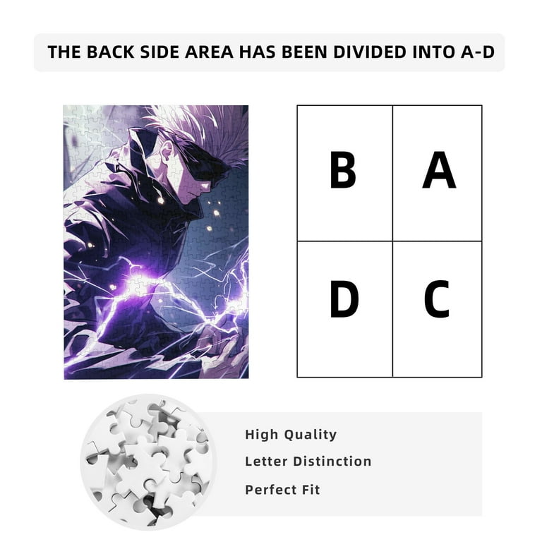 Funny Gojo Satoru Wooden Jigsaw Puzzle for Adults 300 Piece Puzzle