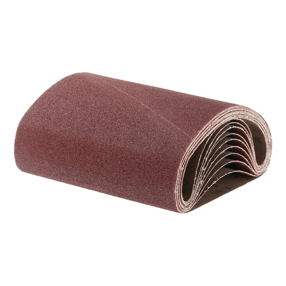 Uxcell 10 Pieces 8" x 19" Sanding Belts 60 Grits Aluminum Oxide Abrasive Belt Sander Paper Sanding Papers