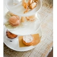 thumbnail image 4 of Yamazaki Home Serving Stand, White, Steel + Wood, Supports 6.6 pounds, Minimal Assembly, 4 of 7
