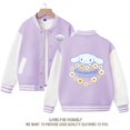thumbnail image 2 of Sanrios-Chaqueta de animé Kawaii para mujer, uniforme de béisbol deportivo, holgado, regalo de cumpleaños, Cinnamoroll, 2 of 4