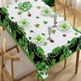 thumbnail image 3 of St Patricks Day Rectangle Tablecloth 60 x 84 Inch, Lucky Shamrock Clover Decorative Table Cloth Dining Table Cover, Spring Irish Ladybug Dinner Party Picnic Decoration, 3 of 6