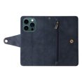 thumbnail image 4 of Nalacover For iPhone 11 Pro Max Zipper Wallet Case,360 Protection Stylish PU Leather Shockproof Magnetic Flip Holder 6 Card Slots and 2 Cash Pockets Cover with Detachable Wrist Strap,Blue, 4 of 13