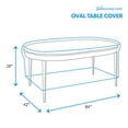 thumbnail image 3 of Patio Large Waterproof Oval Table Cover - Outdoor Patio Table Washable - Heavy Duty Furniture 84 Inch Oval Table Cover, 3 of 6