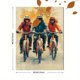 thumbnail image 3 of Qisvanset Framed Canvas Wall Art 12x16 Inch Cool Biker Animal Kids Room Bright Wall Decor, 3 of 5