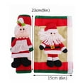 thumbnail image 4 of CxhicLuv Christmas Microwave Oven Gloves and Refrigerator Handle Covers, Soft Flannel Christmas Decorations for Kitchen, Santa Claus & Snowman Holiday Home Decor, Fun Xmas Gifts for Kids, 4 of 5