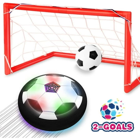 TOYIFY Kids Toys - LED Hover Soccer Ball Set 2 Goals Mini Screwdriver - Air Power Training Ball Playing Football Game - Soccer Toys 3 4 5 6 7 8-16 Years Old Boys Girls Best (Best Soccer Games For Ipad 2)