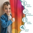 thumbnail image 3 of Blackout Kids Curtains,Rainbow Tie Dye Ink Pattern Childrens Insulated Curtains Set Of 2,Bedroom Essentials,Toddler Room Decor 42"x54", 3 of 5