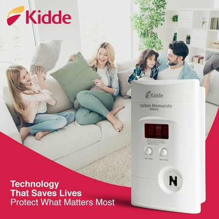 Kidde 900-0076-01 AC Powered, Plug-In Carbon Monoxide Alarm